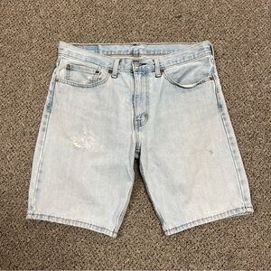 Light Wash Levis Jorts